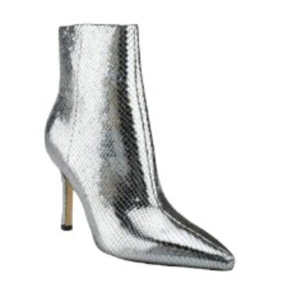 Marc Fisher Kendry 2 Pewter Metallic Boots 10 NWT